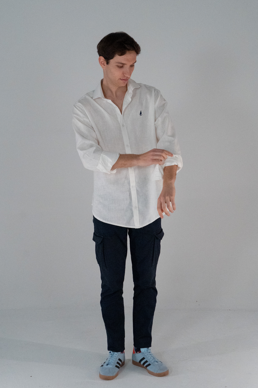 Camisa de manga larga Blanca